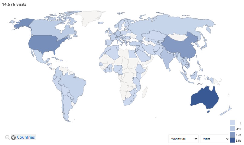 GeoXPM number of visit at 13 June 2025